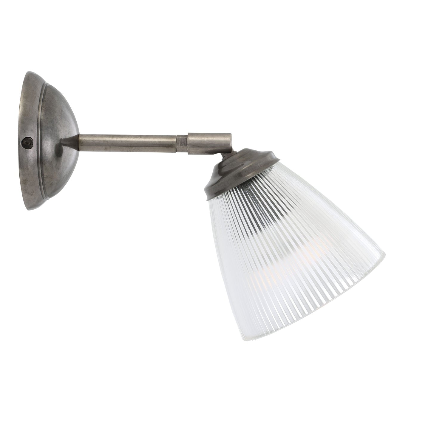 Applique murale en verre prismatique vintage Bonnie avec pivot.