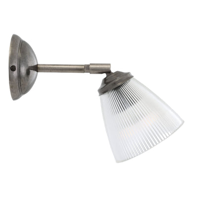 Applique murale en verre prismatique vintage Bonnie avec pivot.