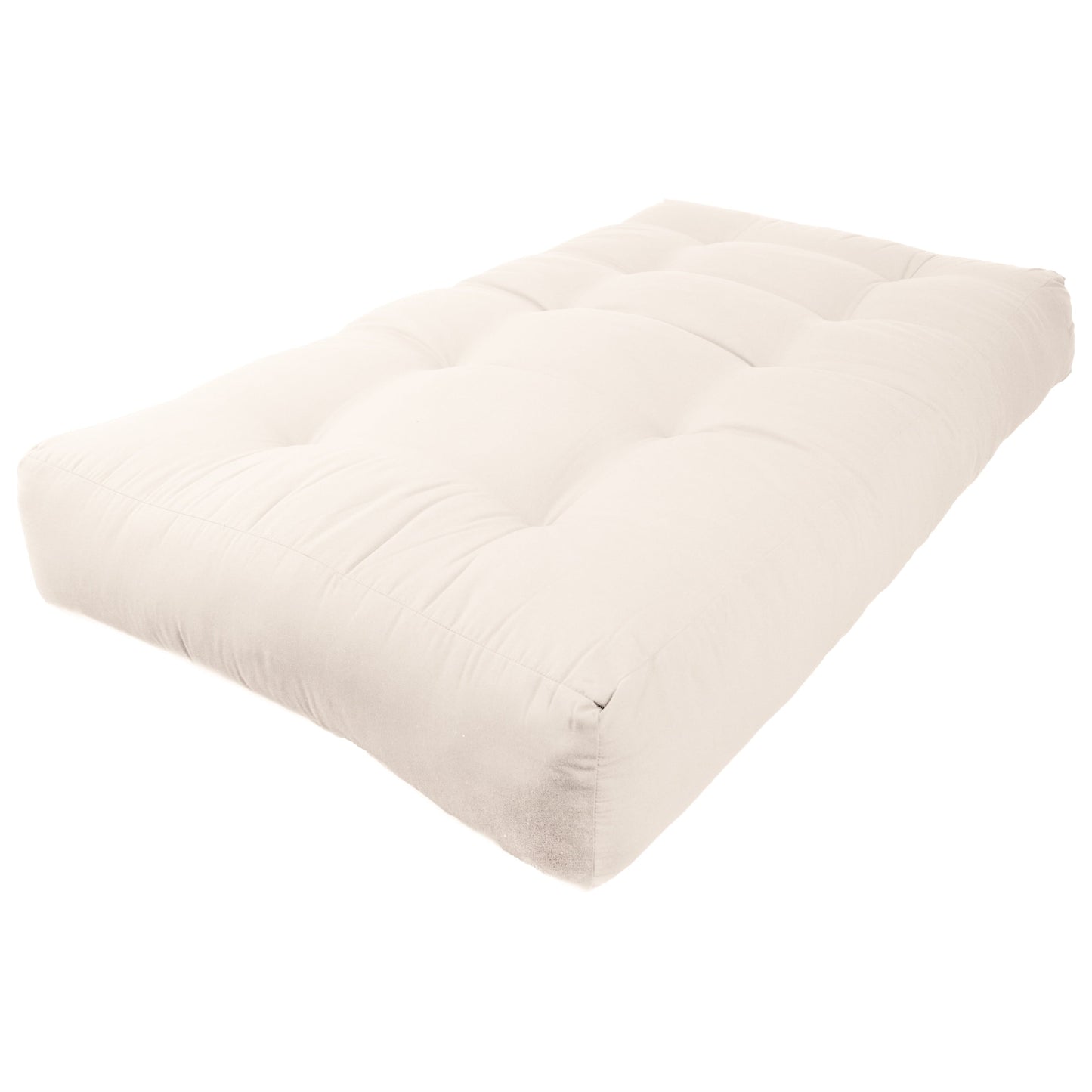 Matelas futon en toile twill de 25 cm d'épaisseur (simple, double ou queen size)