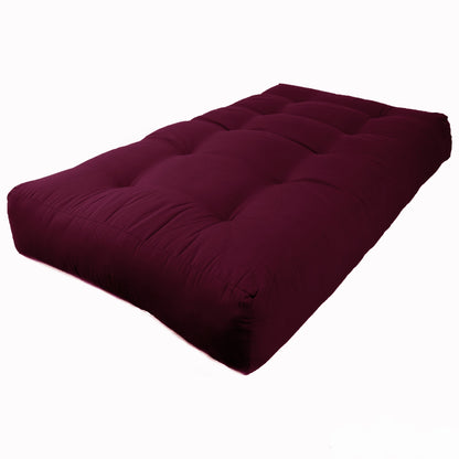 Matelas futon en toile twill de 25 cm d'épaisseur (simple, double ou queen size)