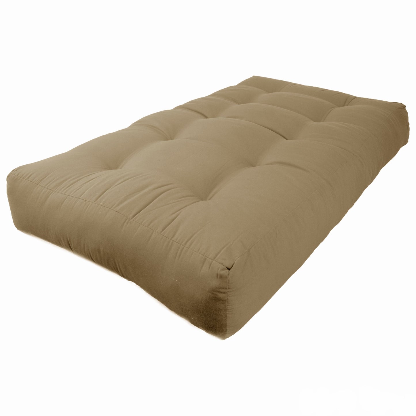 Matelas futon en toile twill de 25 cm d'épaisseur (simple, double ou queen size)