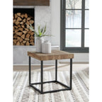 Table d'appoint Bellwick - Naturel/Noir