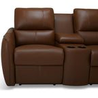 Causeuse inclinable électrique Arlo avec console - Valencia Biscotti