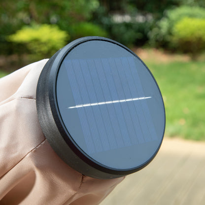 MAISON ARTS Parasol de jardin inclinable automatique à 3 niveaux de 3 mètres avec lumières LED et double ventilation