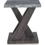 Lot de 3 tables Bensonale - Marron/Gris