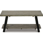Table basse Brennegan - Gris/Noir