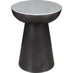 Table d'appoint Circularity - Blanc et bronze
