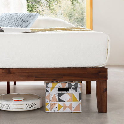 12 Cadre de lit plateforme en bois massif classique