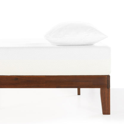 12 Cadre de lit plateforme en bois massif classique