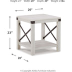 Table d'appoint Bayflynn - Blanchi à la chaux