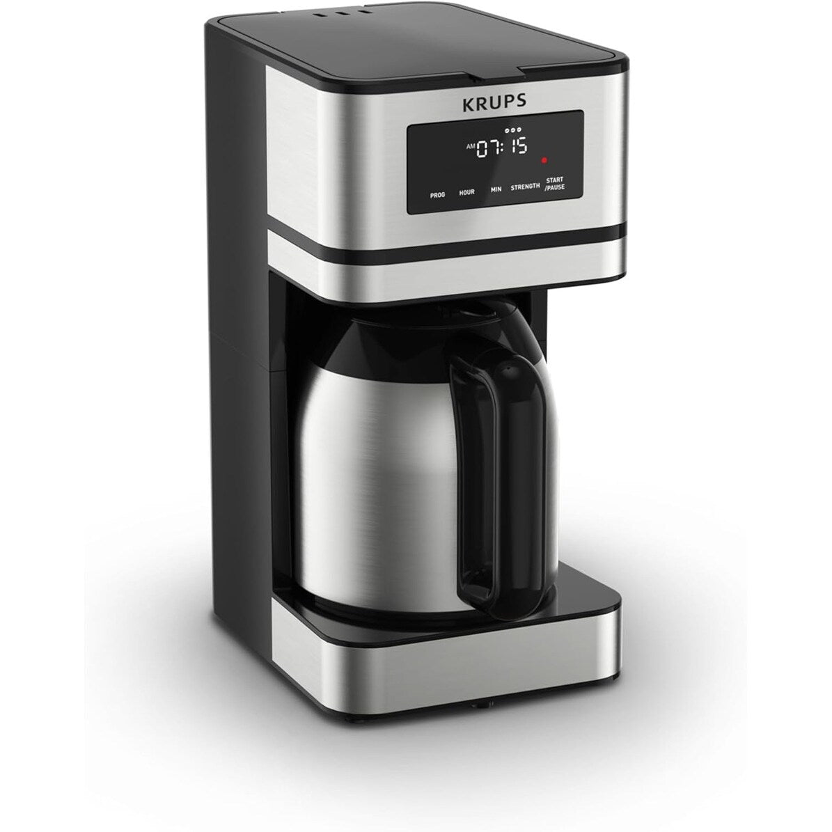 Machine à café programmable 14 tasses, carafe en acier inoxydable, 3 intensités de café, minuterie 24h, maintien au chaud 4h