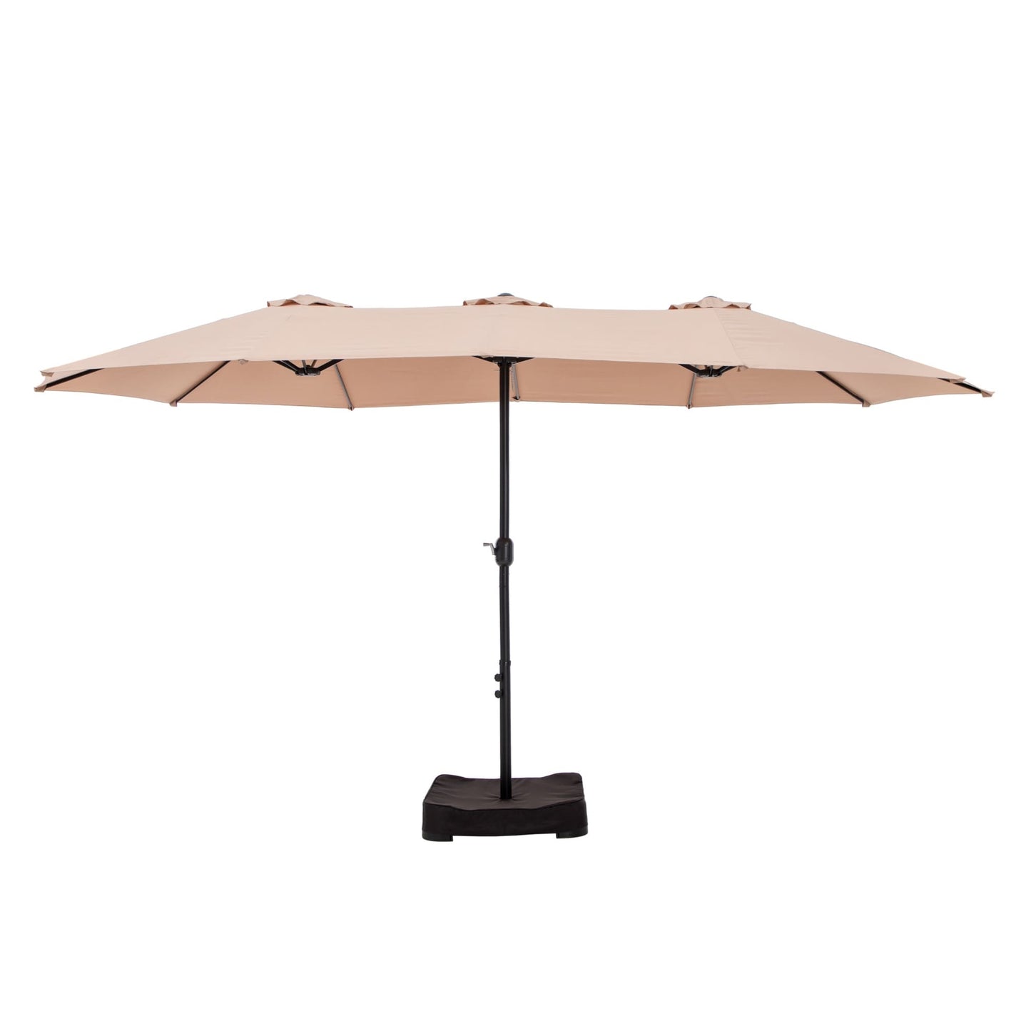 MAISON ARTS Parasol de terrasse extra large double face de 4,5 m avec socle inclus