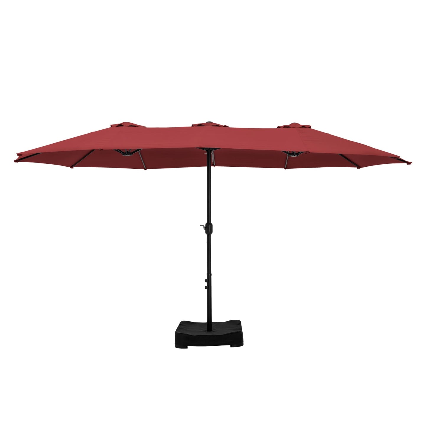 MAISON ARTS Parasol de terrasse extra large double face de 4,5 m avec socle inclus