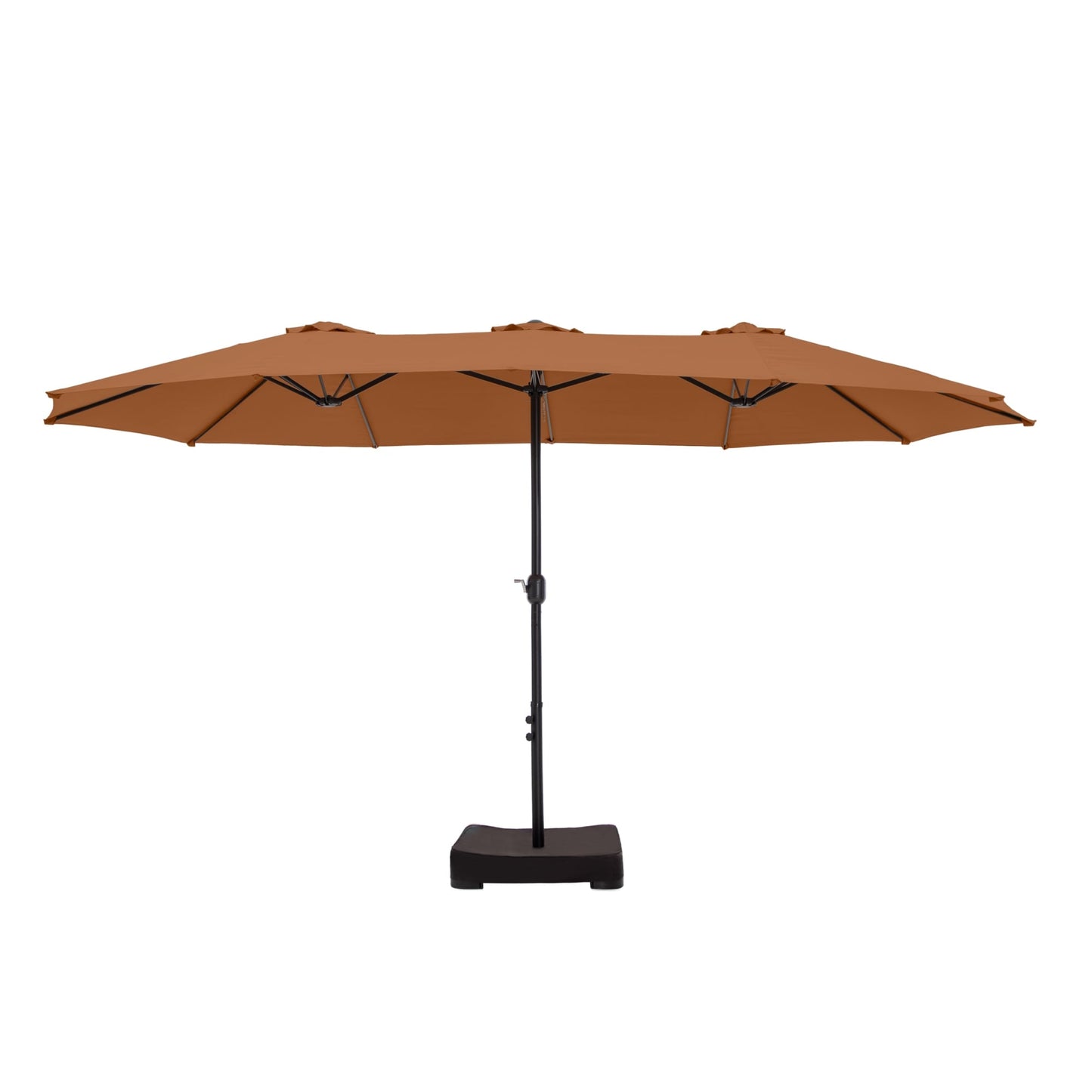 MAISON ARTS Parasol de terrasse extra large double face de 4,5 m avec socle inclus