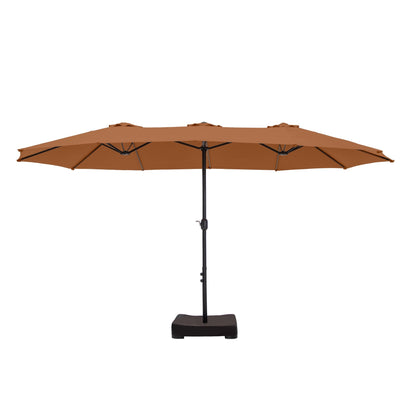 MAISON ARTS Parasol de terrasse extra large double face de 4,5 m avec socle inclus