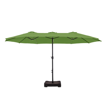 MAISON ARTS Parasol de terrasse extra large double face de 4,5 m avec socle inclus
