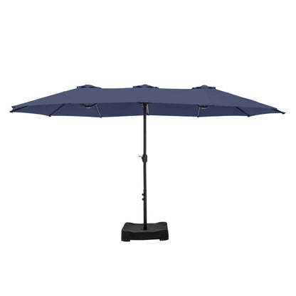 MAISON ARTS Parasol de terrasse extra large double face de 4,5 m avec socle inclus