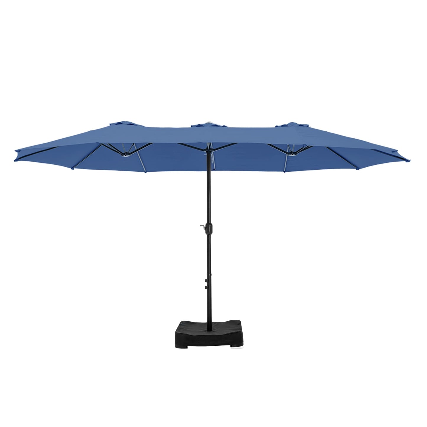 MAISON ARTS Parasol de terrasse extra large double face de 4,5 m avec socle inclus
