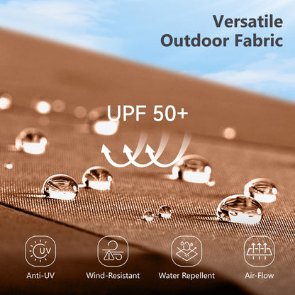 MAISON ARTS Parasol de terrasse extra large double face de 4,5 m avec socle inclus