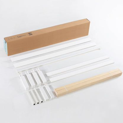 Cadre de lit plateforme en bois massif classique de 40 cm (16 pouces) disponible en plusieurs finitions