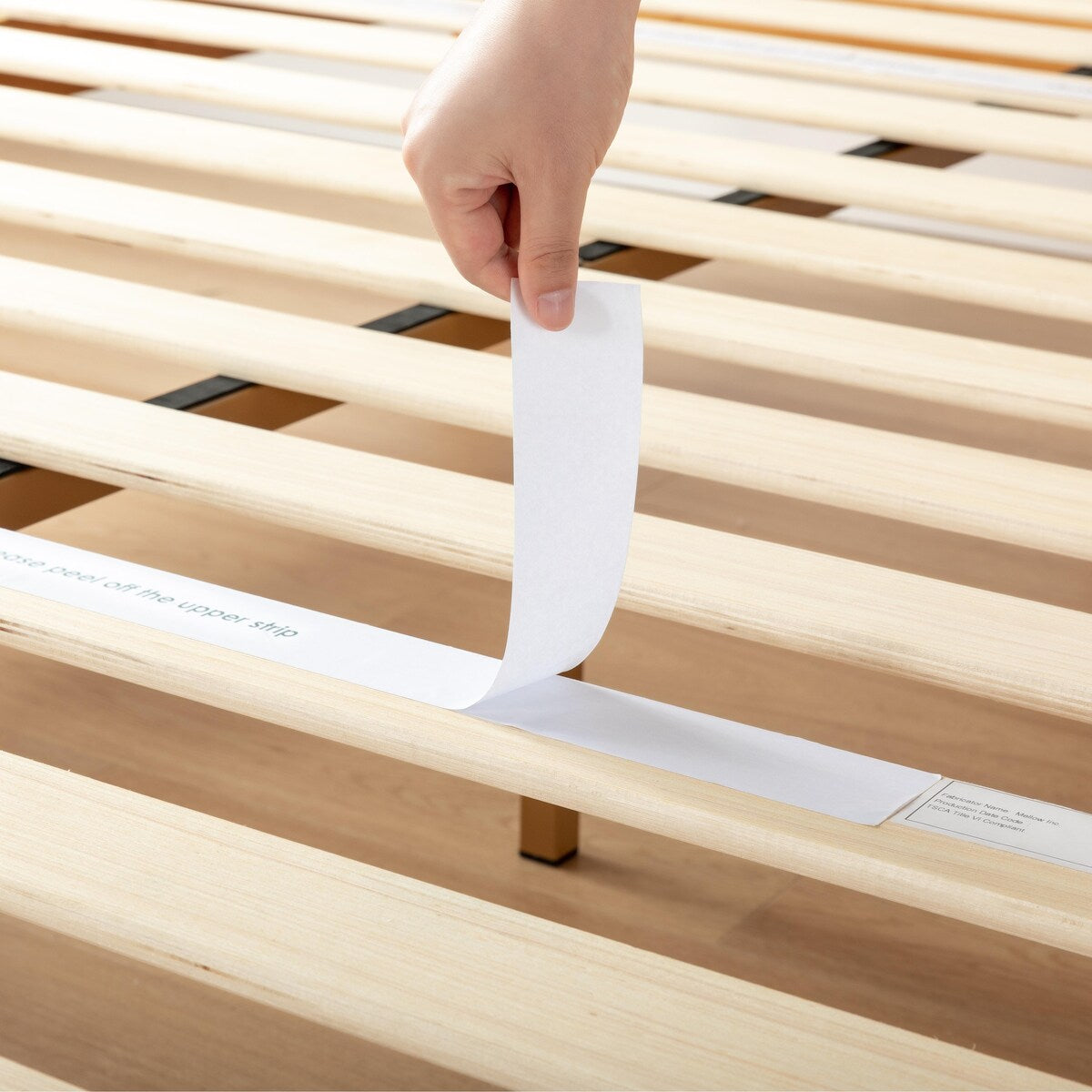 Cadre de lit plateforme en bois massif classique de 40 cm (16 pouces) disponible en plusieurs finitions