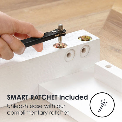 Cadre de lit plateforme en bois massif classique de 40 cm (16 pouces) disponible en plusieurs finitions