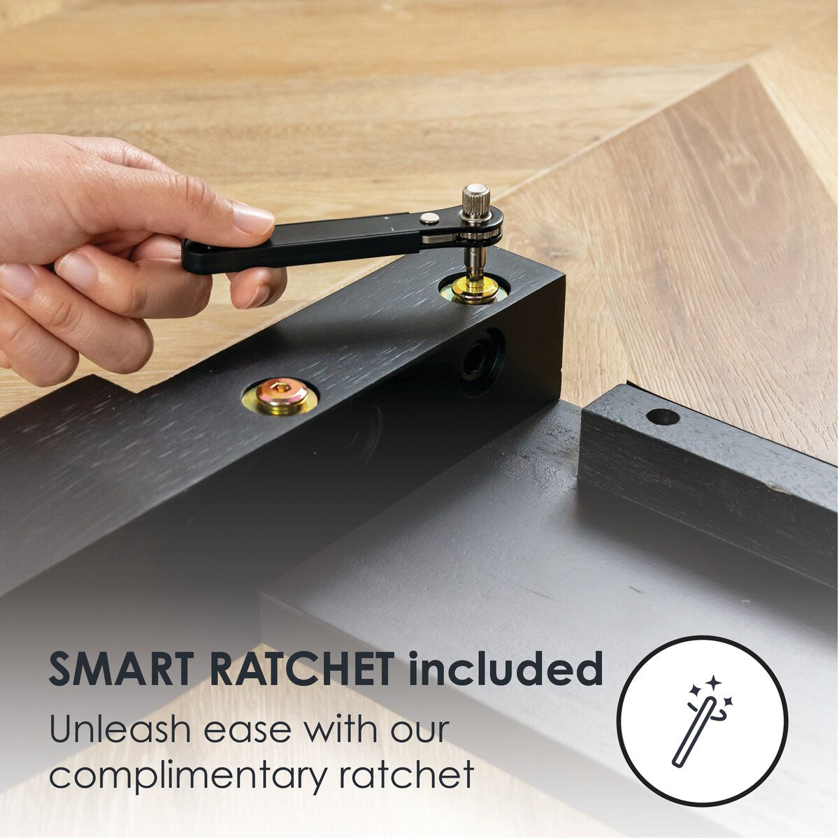 Cadre de lit plateforme en bois massif classique de 40 cm (16 pouces) disponible en plusieurs finitions