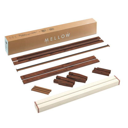 Cadre de lit plateforme en bois massif classique de 40 cm (16 pouces) disponible en plusieurs finitions