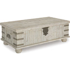 Table basse Carynhurst - Blanc délavé gris