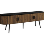 Meuble TV 72 - Noir/Marron