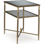 Table d'appoint Cloverty - Finition or vieilli