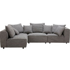 Canapé modulable Angela 5 pièces - Capricorne Anthracite