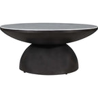 Table basse Circularity - Blanc et bronze