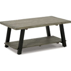 Table basse Brennegan - Gris/Noir