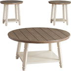 Lot de 3 tables Bolanbrook - Bicolore