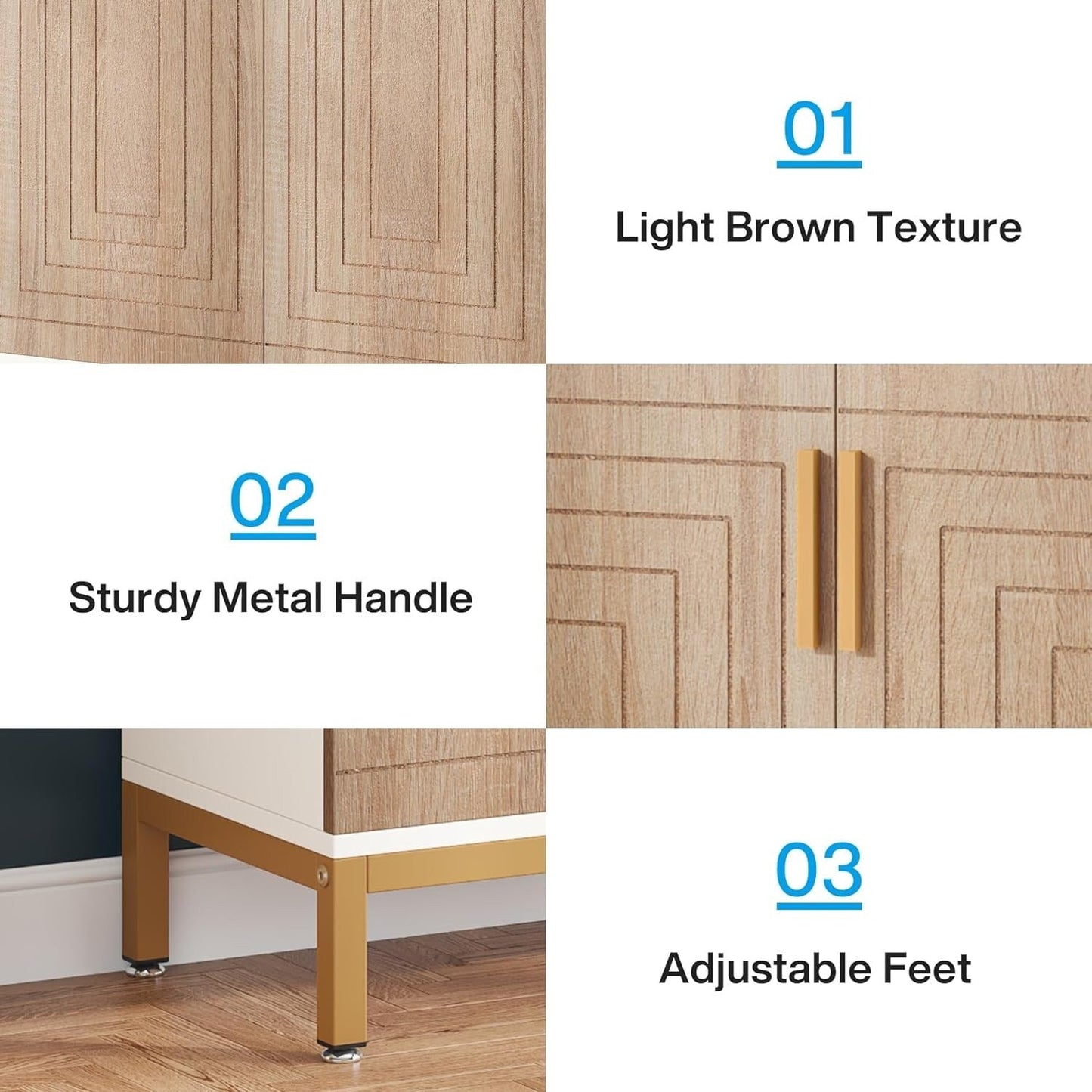 Meuble à chaussures moderne avec portes, pouvant contenir 20 paires, organiseur de chaussures d'entrée indépendant à 6 niveaux.