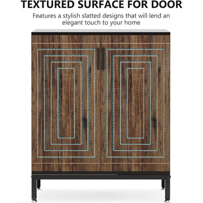 Meuble à chaussures moderne avec portes, pouvant contenir 20 paires, organiseur de chaussures d'entrée indépendant à 6 niveaux.