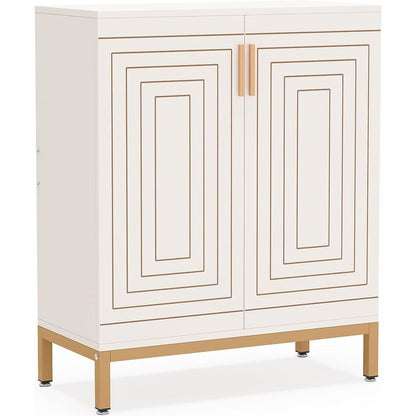 Meuble à chaussures moderne avec portes, pouvant contenir 20 paires, organiseur de chaussures d'entrée indépendant à 6 niveaux.