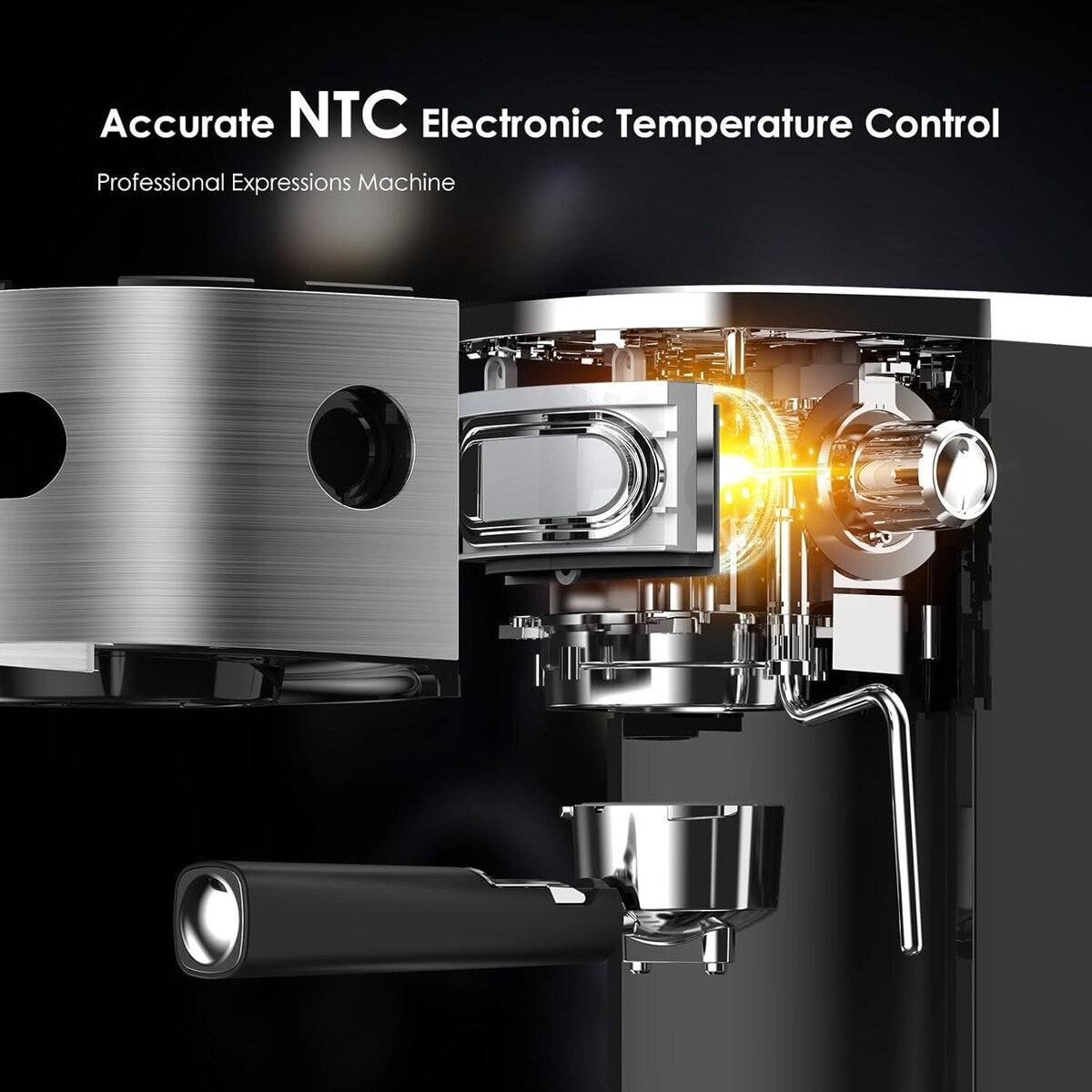 Machine à expresso 20 bars avec buse vapeur pour faire mousser le lait, machine à cappuccino et latte pour la maison, cadeau pour les amateurs de café