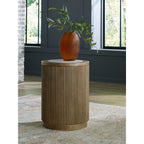 Table d'appoint Camdill - Marron clair/blanc