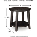 Table d'appoint Celamar - Marron foncé
