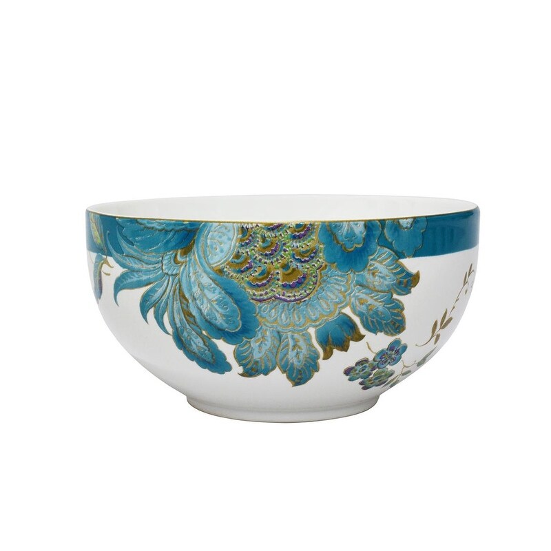 Service de table en porcelaine Eliza 16 pièces de 222 Fifth, bleu-vert
