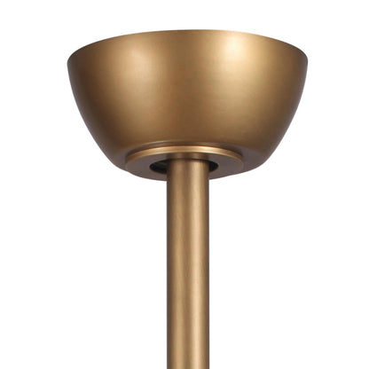 Ventilateur de plafond avec abat-jour en cristal moderne, cage et télécommande (22 pouces)