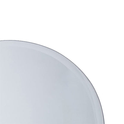 Miroir de salle de bain rond sans cadre, 22 pouces - Verre miroir - 22 po.