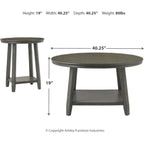 Tables Caitbrook (lot de 3) - Gris