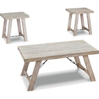 Tables Carynhurst (lot de 3) - Blanchi à la chaux