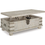 Table basse Carynhurst - Blanc délavé gris