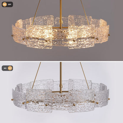 Luminaire suspendu moderne en cristal doré de 60 cm (23,6 po) à 6 lumières, style glamour, pour îlot de cuisine et salle à manger.