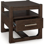 Table d'appoint Breckington - Marron foncé