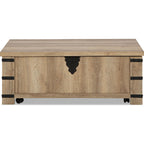 Table basse rectangulaire relevable Calaboro - Marron clair